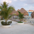 Beach area in the port village of Costa Maya