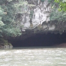 Looking back at the exit from the second cave
