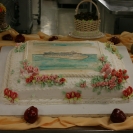 A cake with the Grand Princess on it
