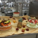 Some desserts laid out for the galley tour
