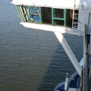 Bridge wing with the Caribe and Dolphin balconies below