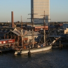 The tall ship Elissa as we sail by her
