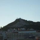 View of Lycabettus Hill from hotel room
