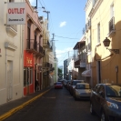 Looking down a street in Old San Juan