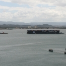 Crowley barge in the San Juan harbour