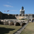 The El Morro lighthouse over the entrance to the fort