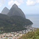 The Pitons over Soufriere