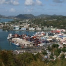 The port city of Castries