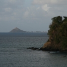 Pigeon Island sticking up in the distance
