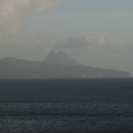 The Pitons fading into the twilight