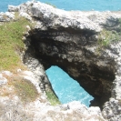 Looking down a hole in Great Bird Island