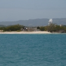 Maiden Island with the radar dish in the background