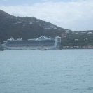 Looking across the bay at the Caribbean Princess