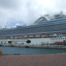 Crown Princess docked in Crown Bay