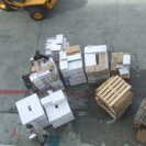 More pallets to be loaded on the ship