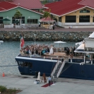 A wedding party on the SeaDream II