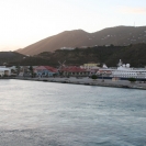 Crown Bay with the SeaDream II docked