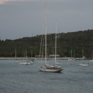 A sailboat as we're leaving St Thomas