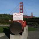 A section of the cable from the Golden Gate Bridge