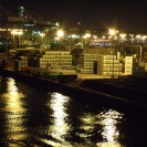Port of LA at night