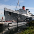 The Queen Mary and a Russian Submarine