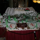 Holiday gingerbread display in the atrium