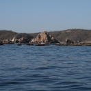 Rocks off the coast near Huatulco
