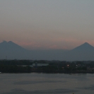Volcanoes in the twilight haze