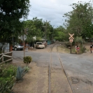 A railroad crossing