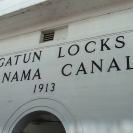 Sign on the Gatun Locks control tower