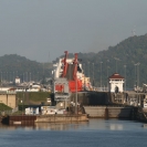 The Tampere in the upper lock of the Miraflores Locks