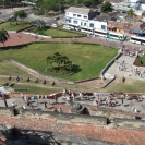 Looking down from the top of the Castillo de San Felipe