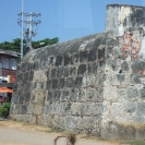 Driving past some of the old city walls