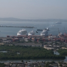 Jewel of the Seas, the Seven Seas Voyager, and the Coral Princess in Cartagena
