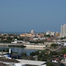 Church of San Pedro Claver in the distance