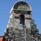 A bell at the top of the Castillo de San Felipe