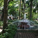 A fountain in the Plaza de Bolivar