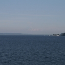 Mount Rainier barely visible in the distance