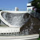 The fountain at Waterfront Center