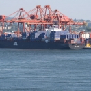 The APL Vietnam docked in Vancouver