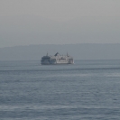 A BC Ferry headed off into the twilight