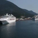 The Sea Princess and Celebrity Millennium in Ketchikan