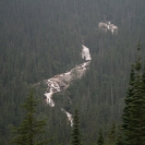 A waterfall up the canyon from Skagway