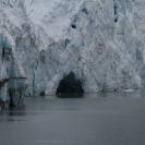 A little caver near the bottom of Margerie Glacier