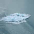 Iceberg being hit by our wake