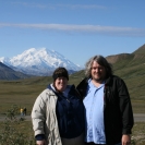 Cathy and I in front of Mount McKinley