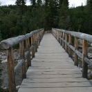 The foot bridge over Riley Creek