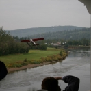 Float plane demonstration alongside the riverboat