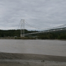 Suspension bridge for the Alyeska Pipeline over the Tanana River