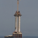 One of the pillars for the Manaus-Iranduba Bridge being built